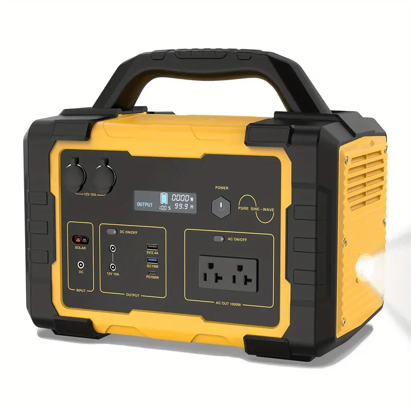 1075Wh Solar Generator 60W USB-C Output