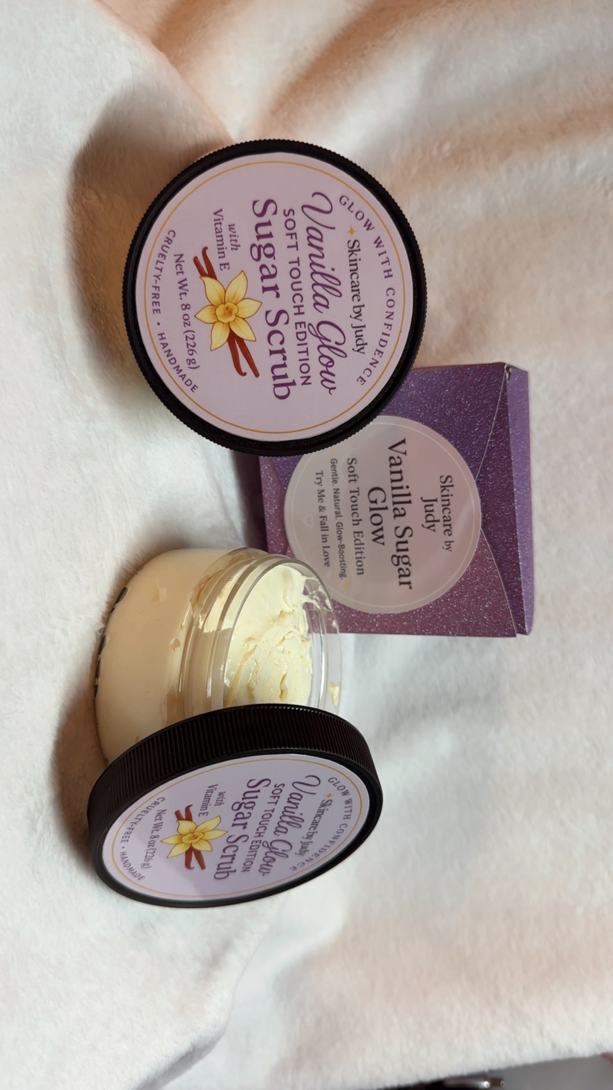 Introducing Our New Soft Touch Edition - Vanilla Glow Sugar Scrub