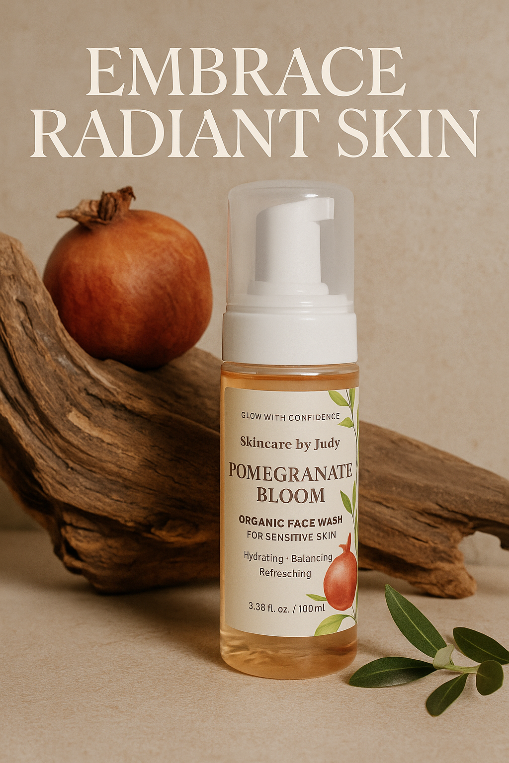 Pomegranate Bloom Organic Face Wash