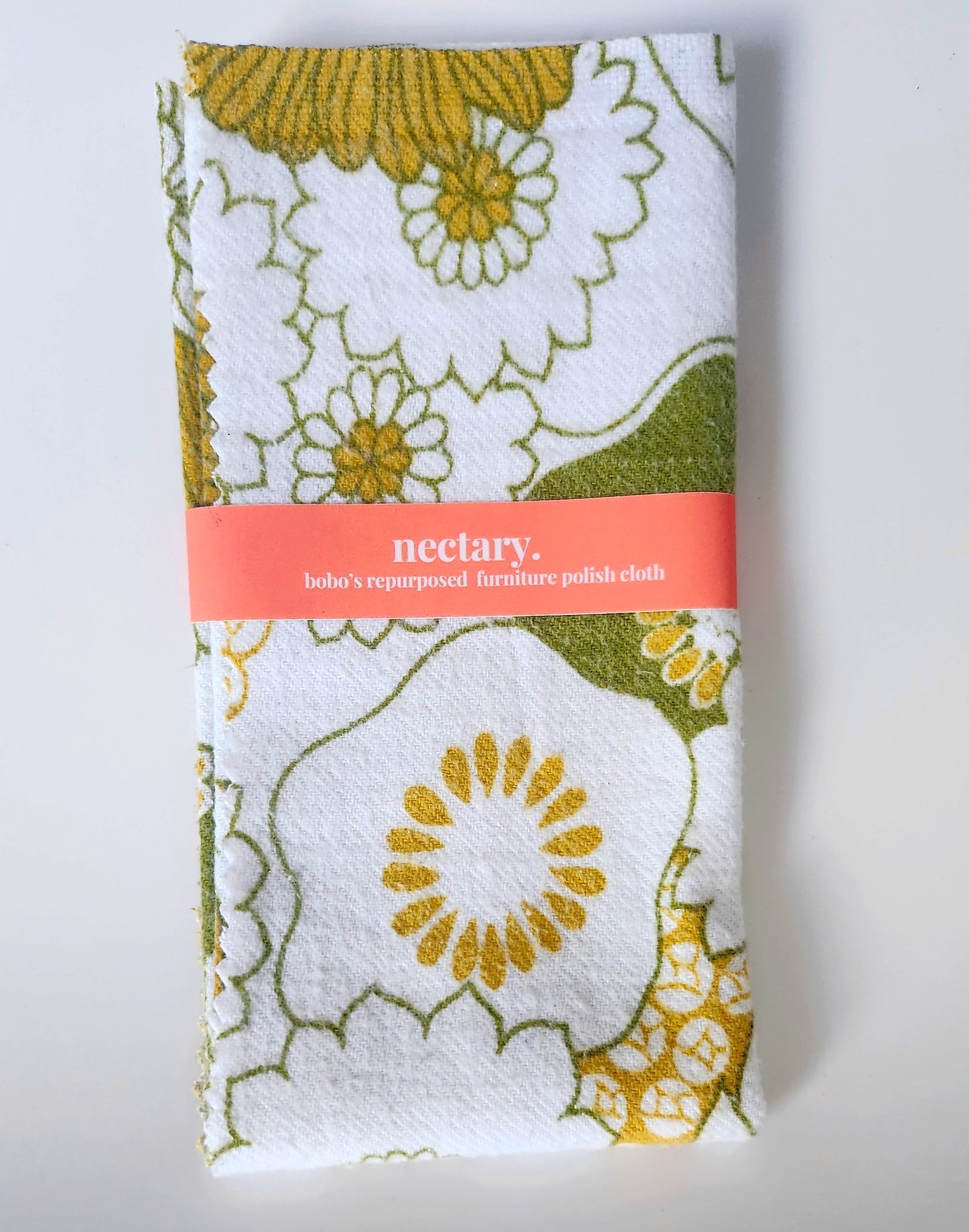 bobo’s repurposed  furniture polish cloth.