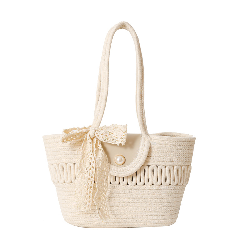 Woven Straw Handbag