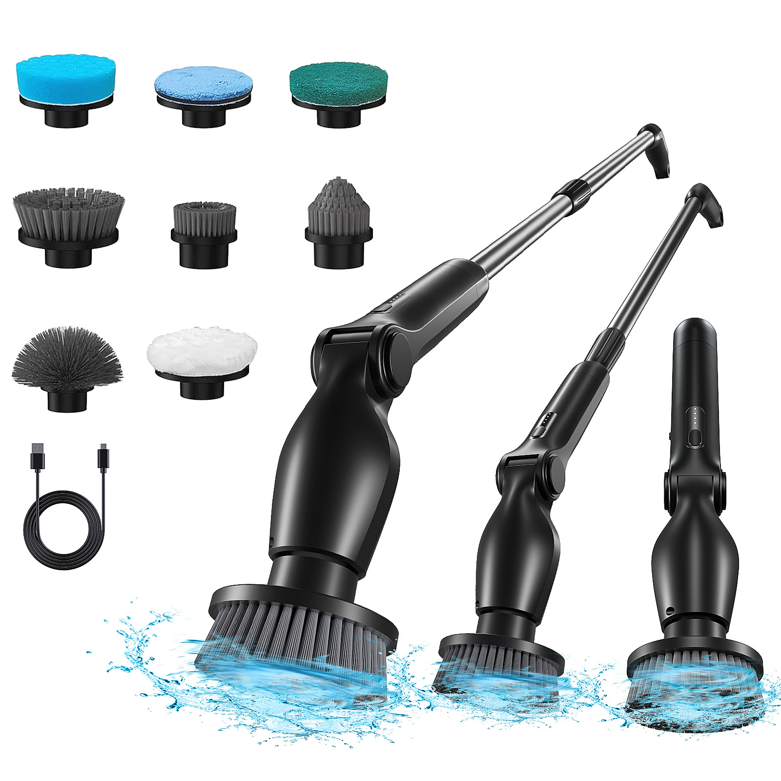 Electric Spin Scrubber Set