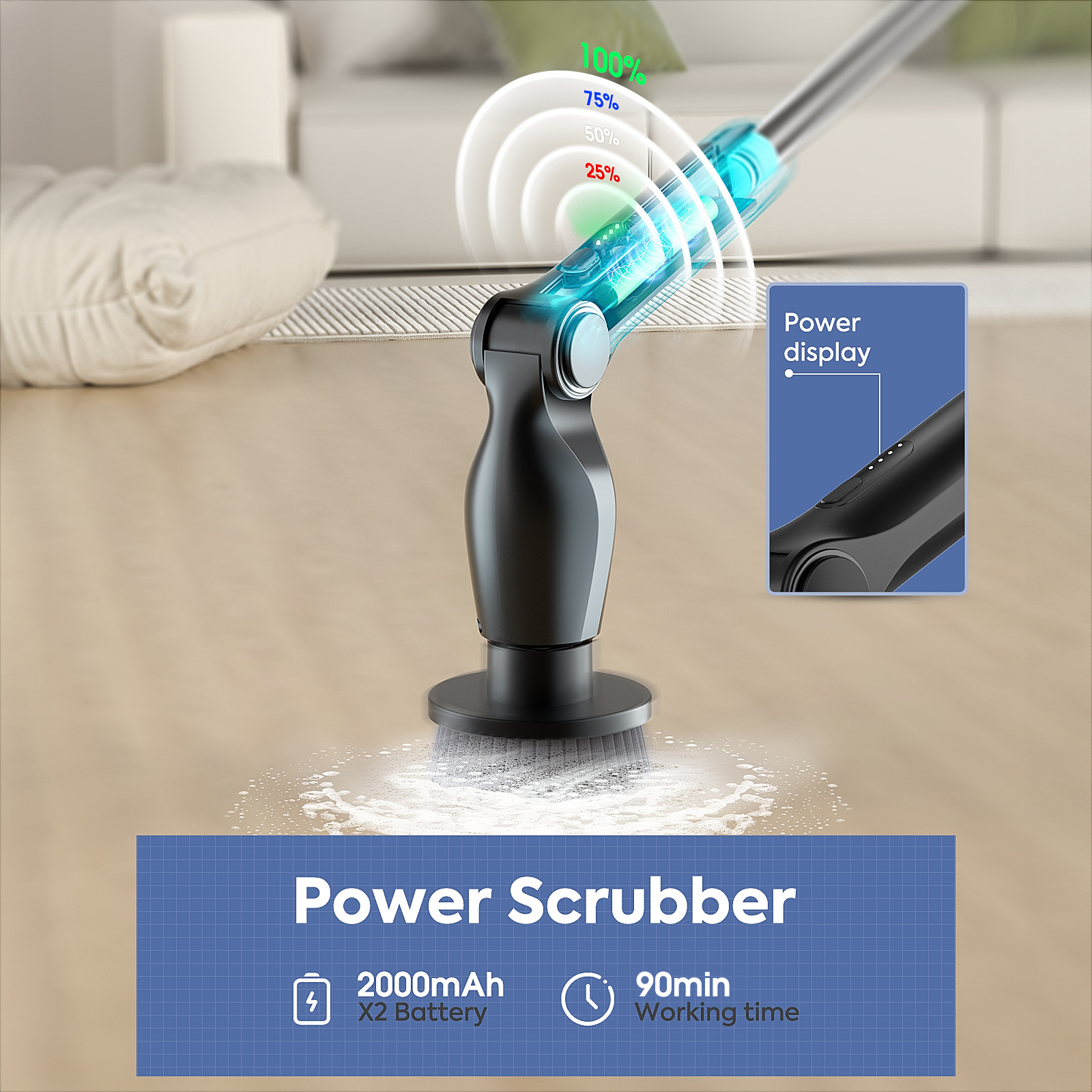 Electric Spin Scrubber Set