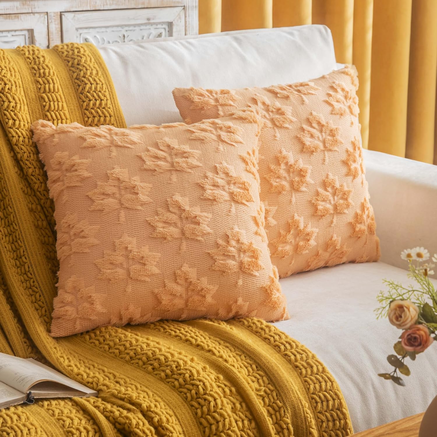 Pumpkin Pattern Throw Pillows