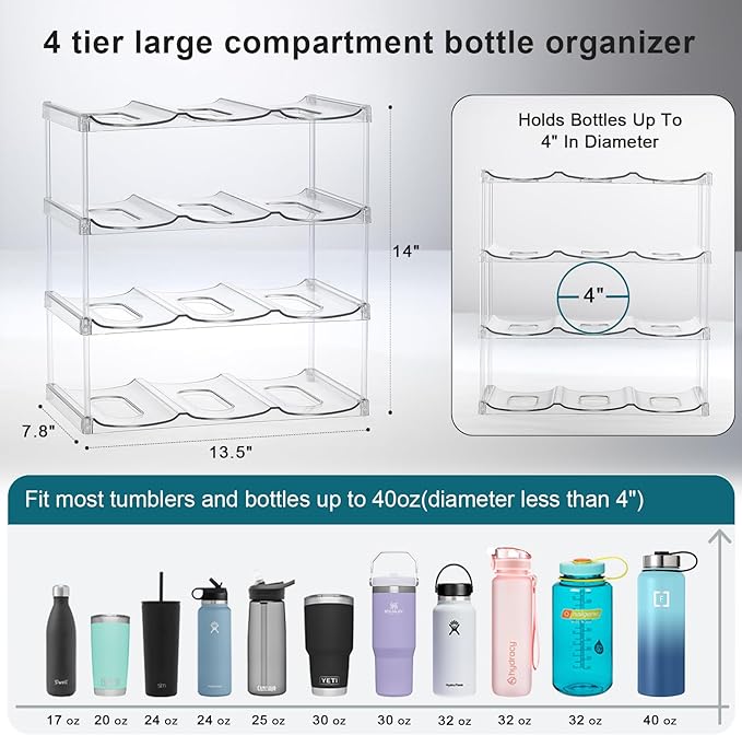 Colorful Insulated Tumblers with Rack