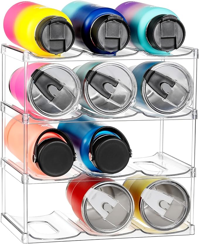 Colorful Insulated Tumblers with Rack