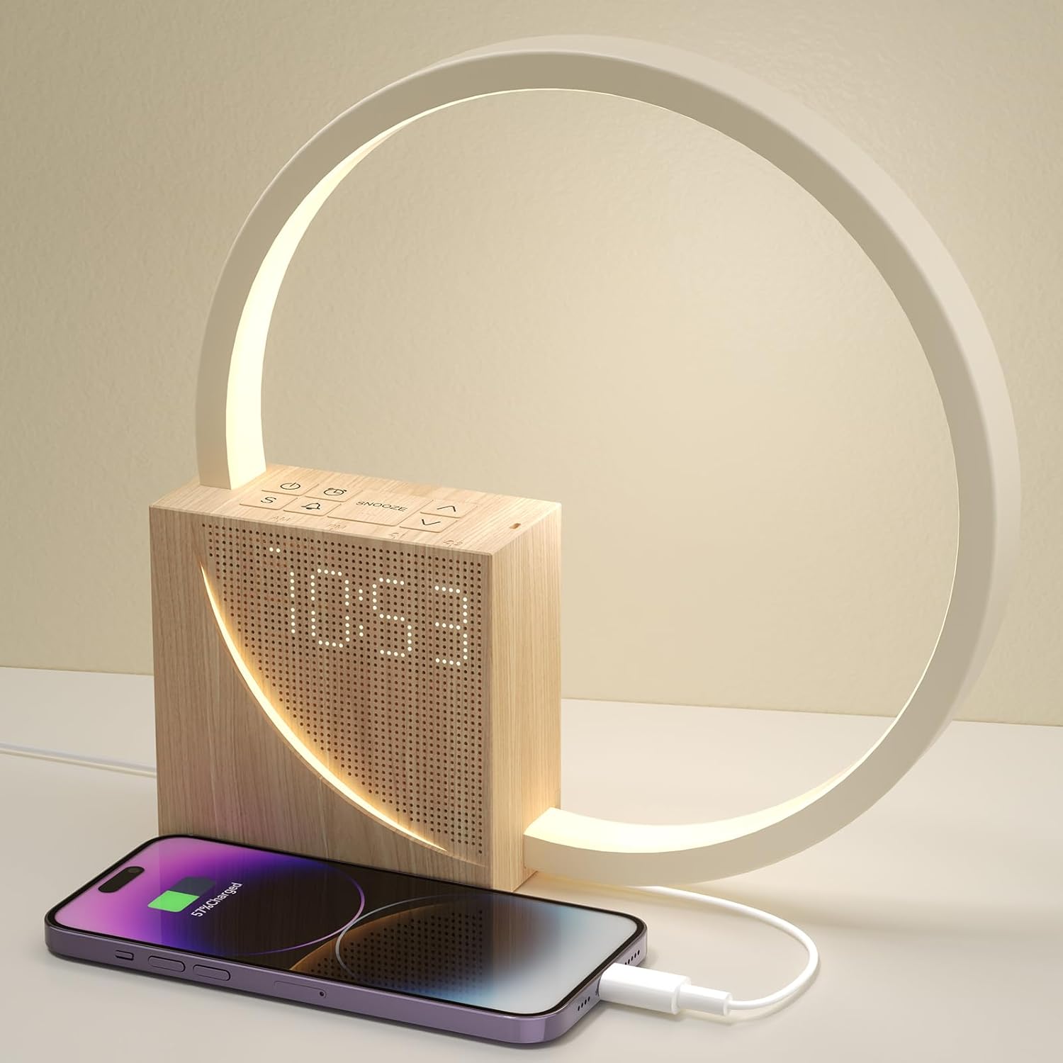 Smart LED Ring Alarm Clock