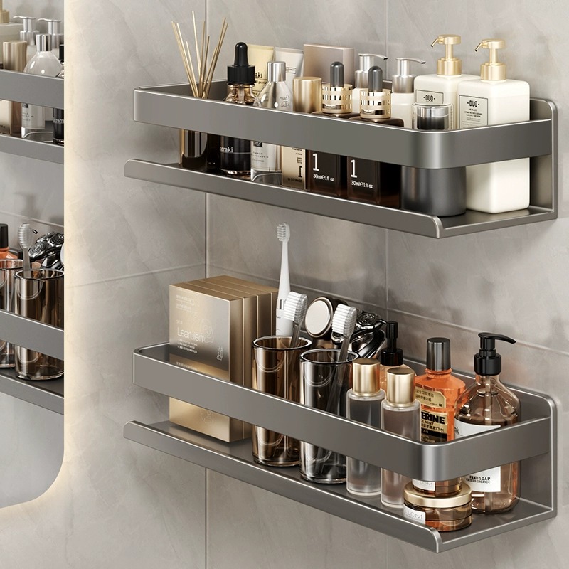 Wall-Mounted Bathroom Shelves