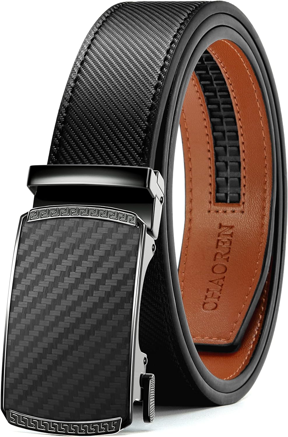 Men's Carbon Fiber Leather Belt