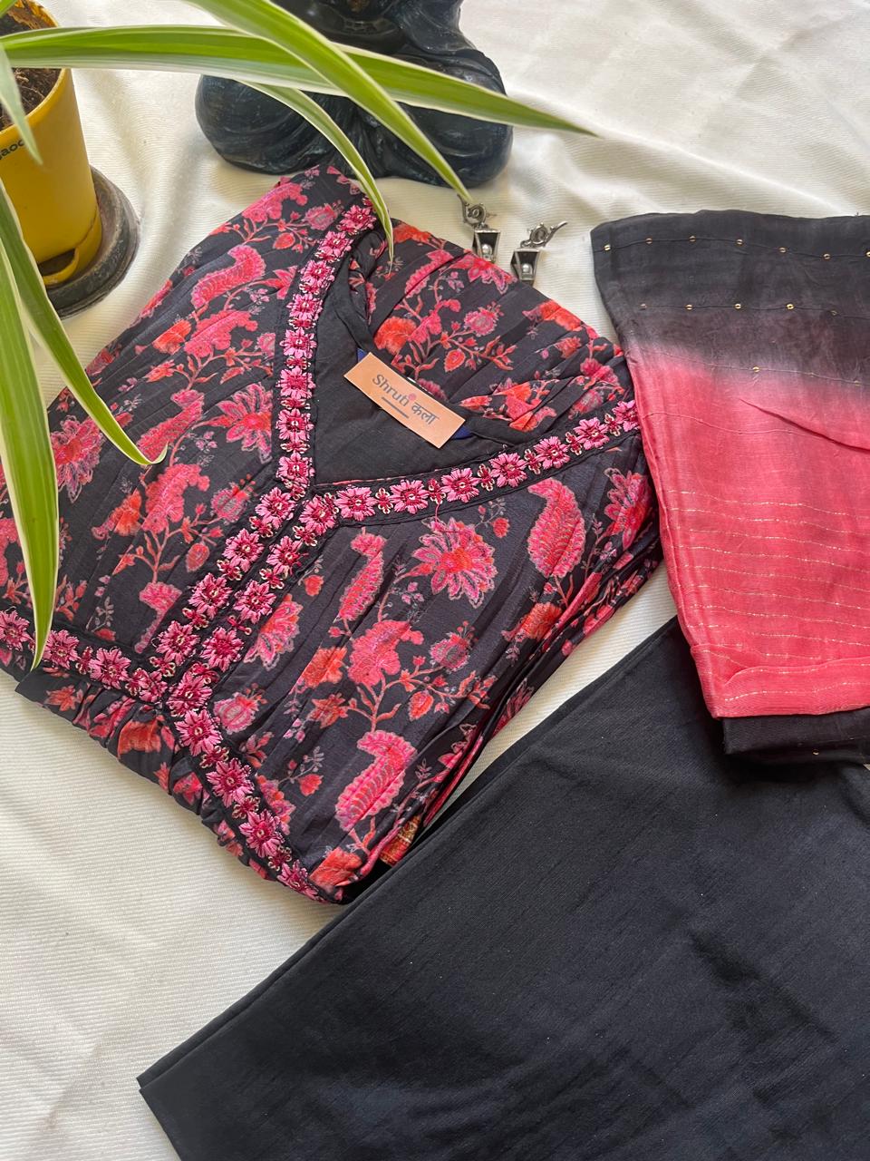 Flared Anarkali Bloom Kurta Set