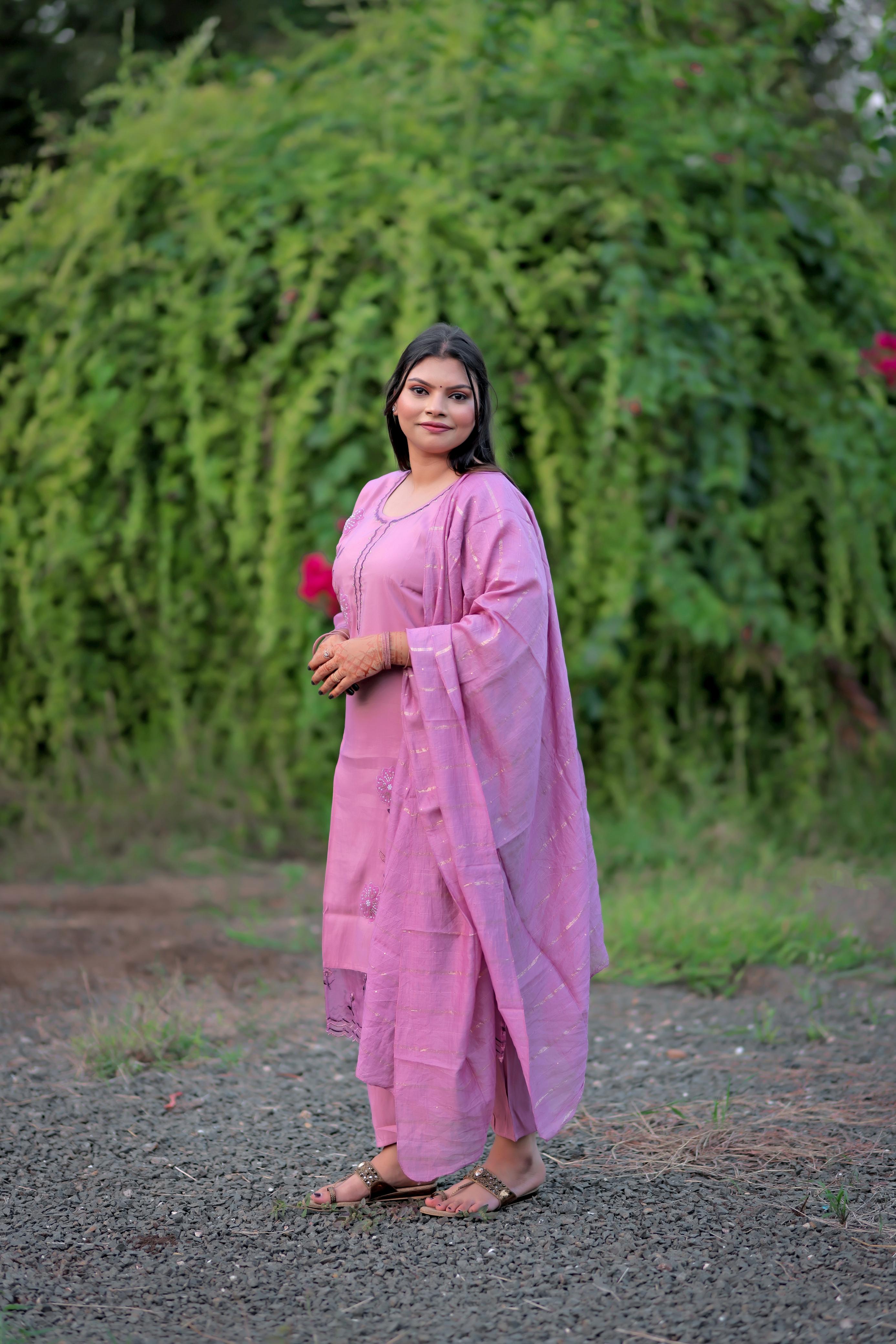 Graceful Sky Blue Suit Set