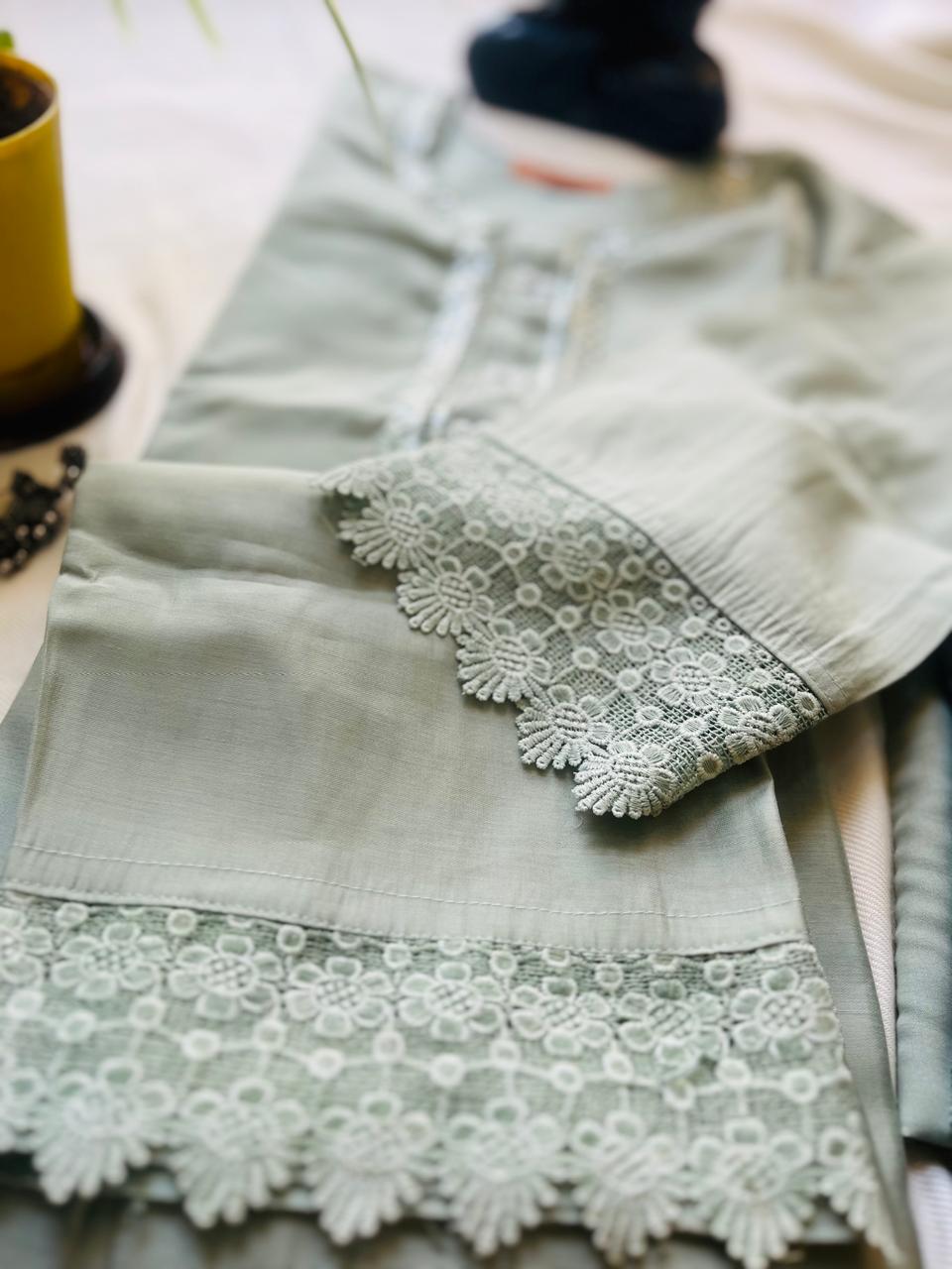 Elegant Embroidered Kurta Set with Dupatta