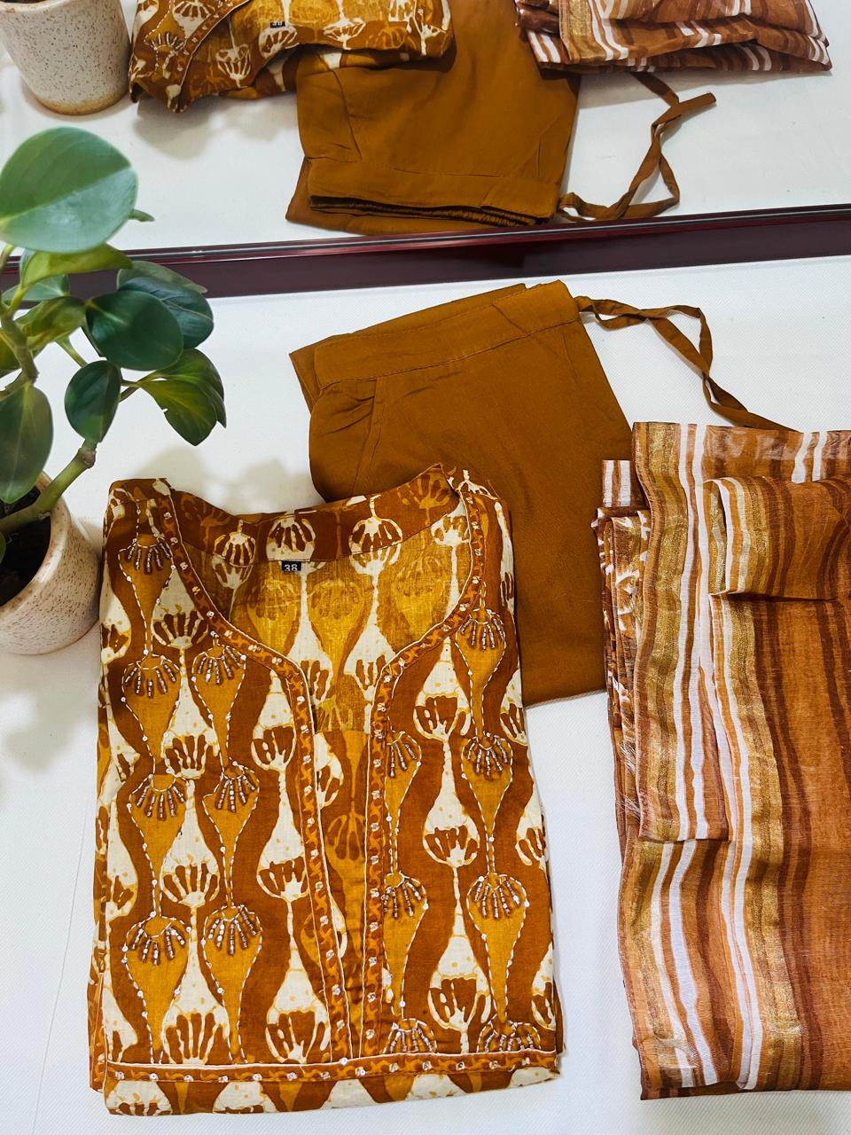 Women's Printed 3 Piece Kurta Set