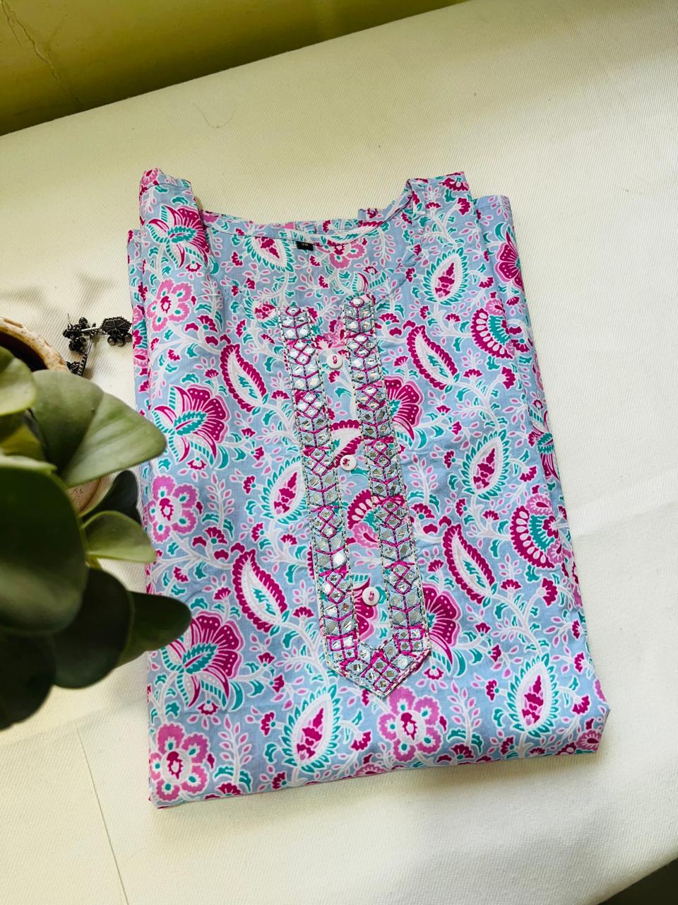 Floral Printed Kurta