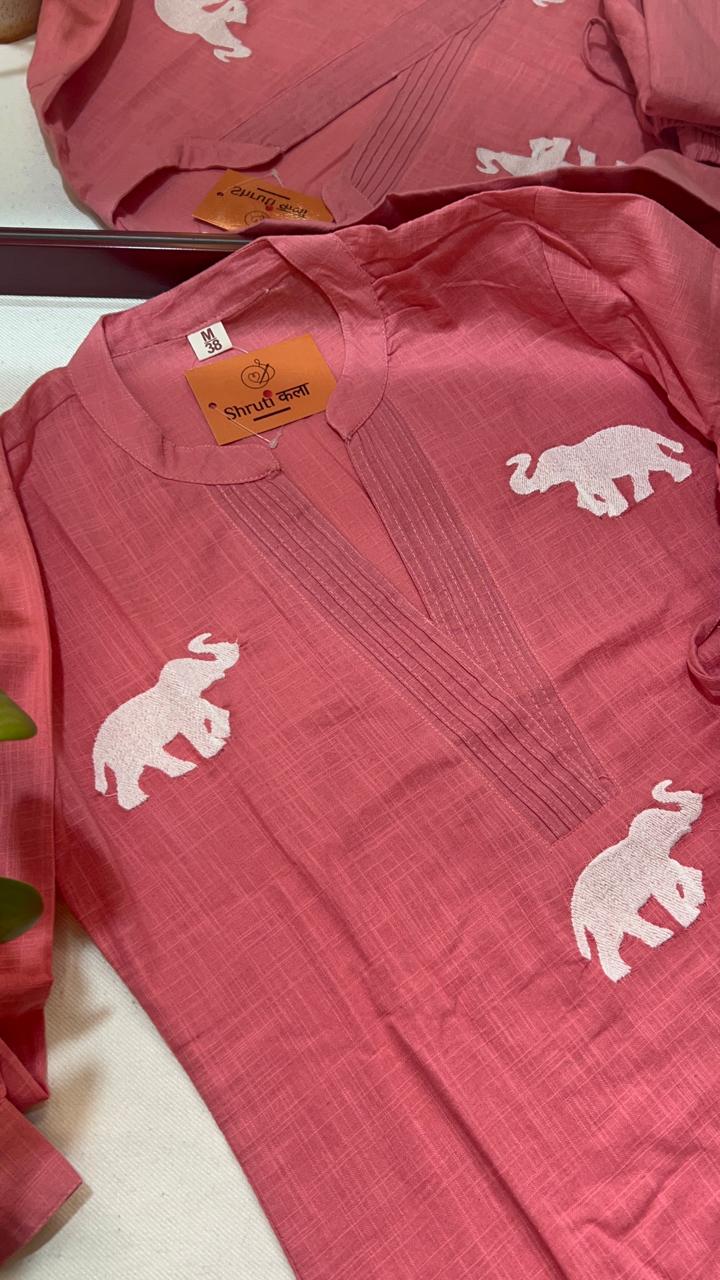 Pink A-Line Co-ord Set – Effortless Elegance & Comfort