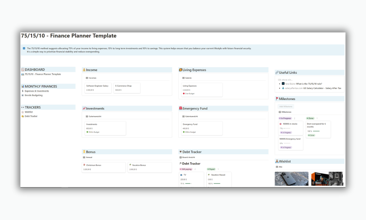 The 75/15/10 Method – Finance Planner
