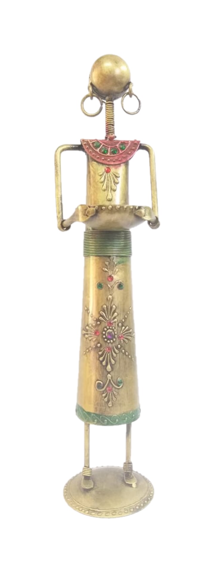 Metal Handicraft Metal Dolls Candle Stands; Customizable as per quantity