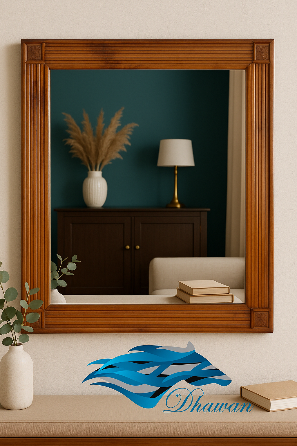 Teak Wood Mirror / Painting Frame Set of 1