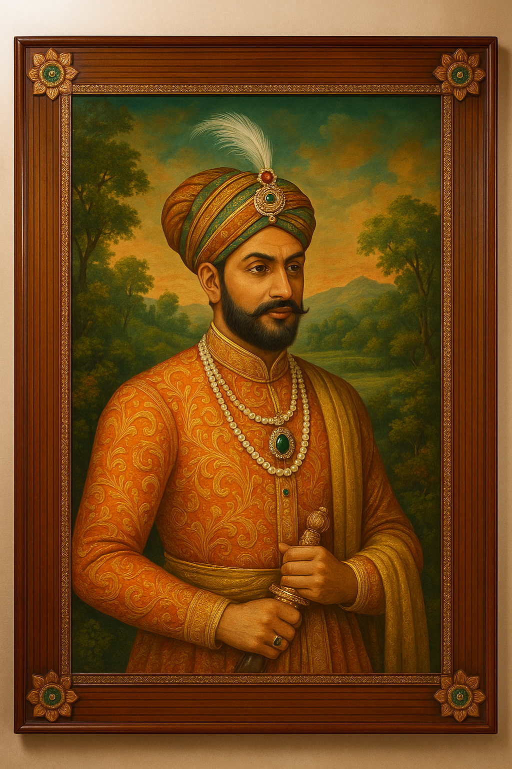 Teak Wood Mirror / Painting Frame Set of 1