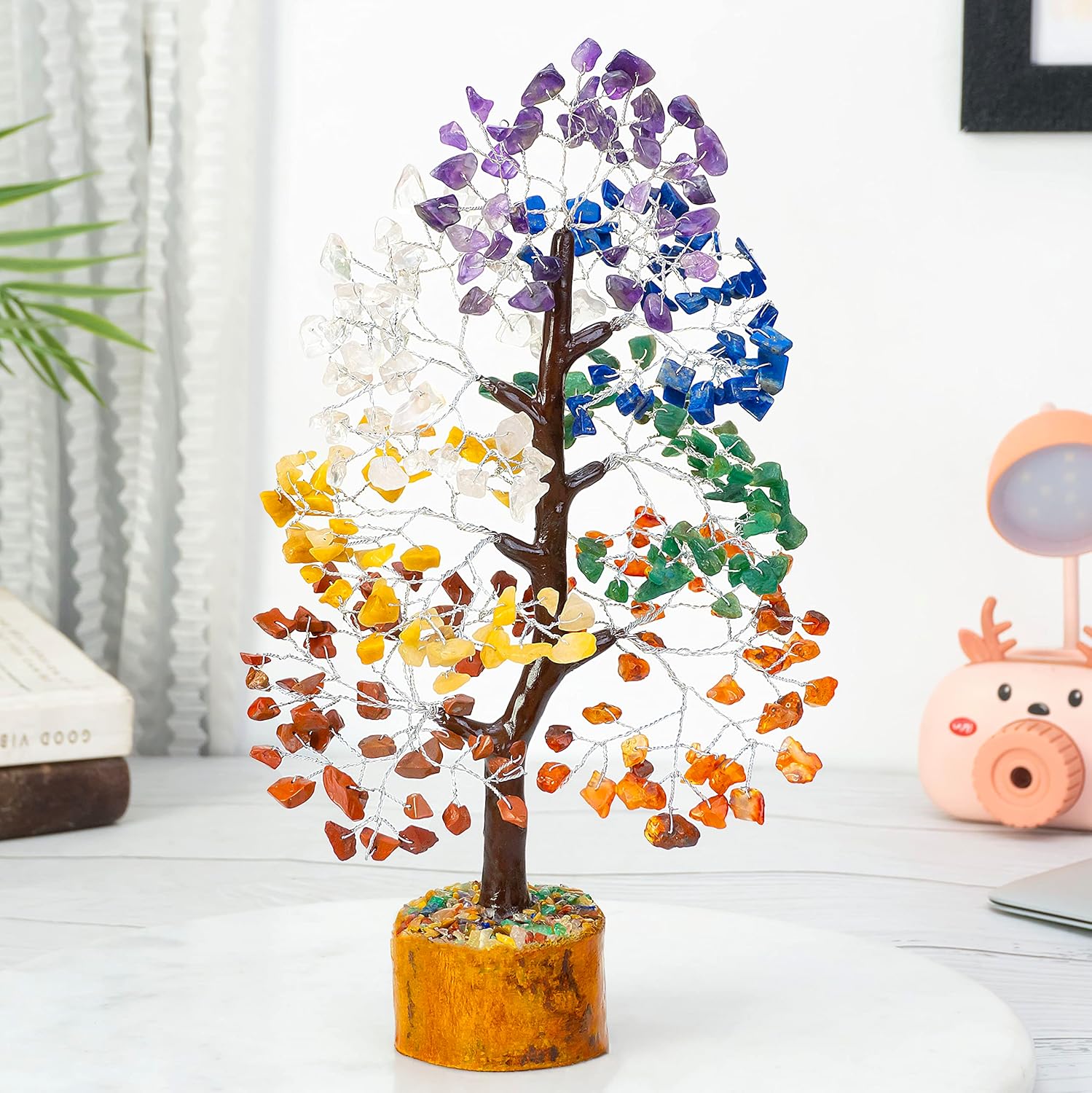 7 Chakra Healing Precious Stone Tree Vastu and Fengshui Compliant to enchance positive energies