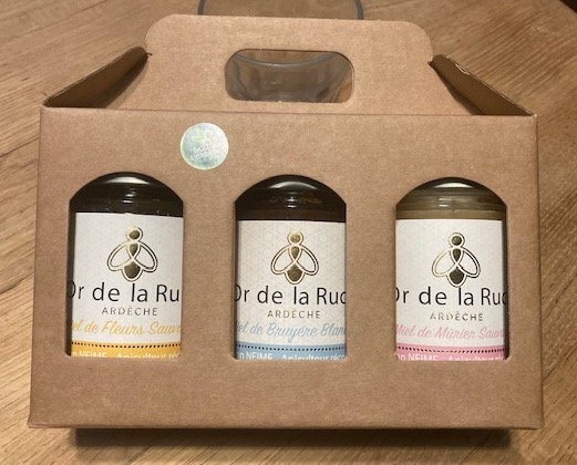 Coffret 3 miels 250g
