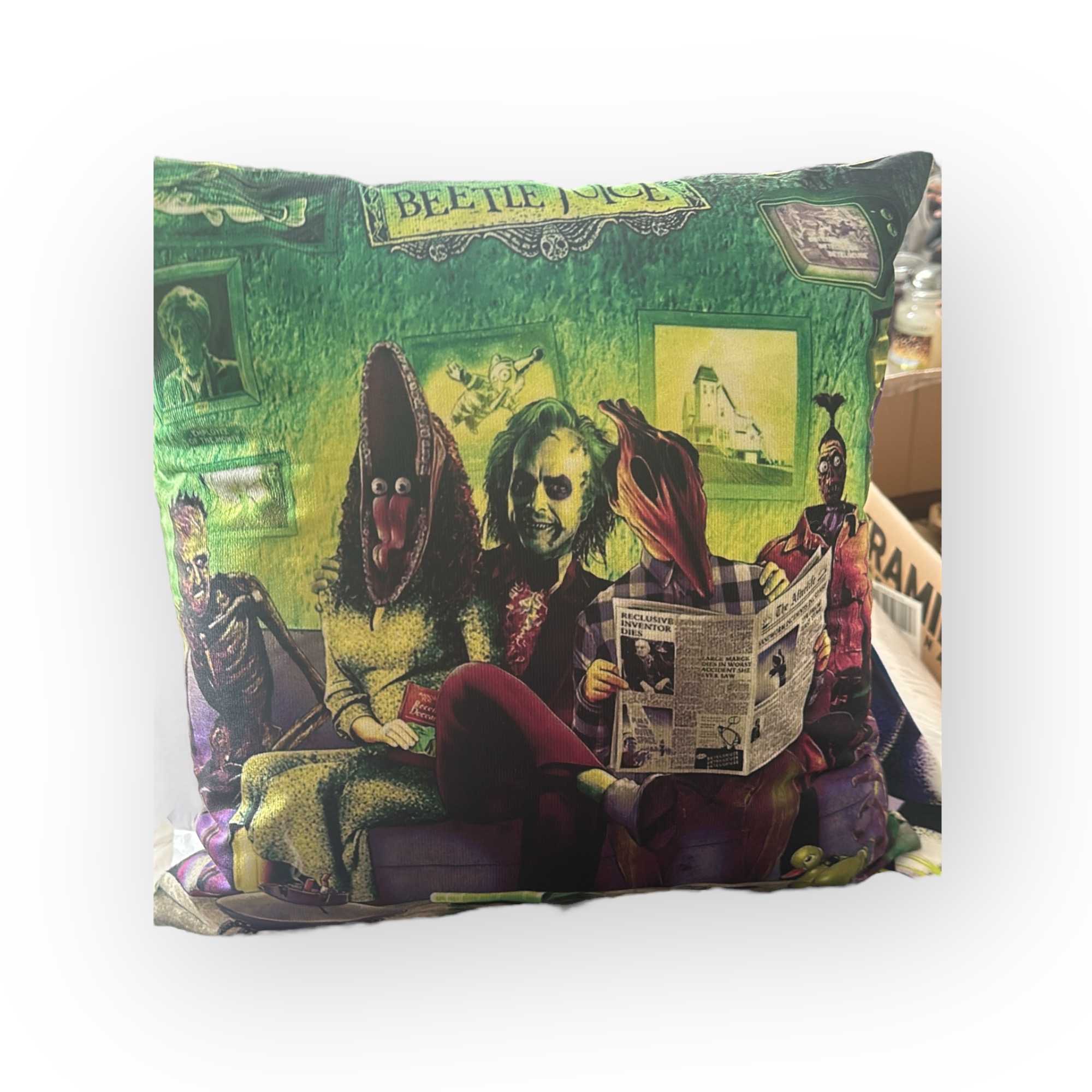 Beetlejuice Decorative Pillow