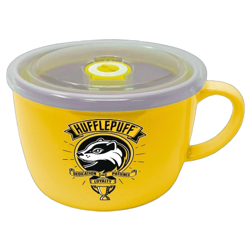 HUFFLEPUFF SOUP AND SNACK HUG MUG WITH LID
