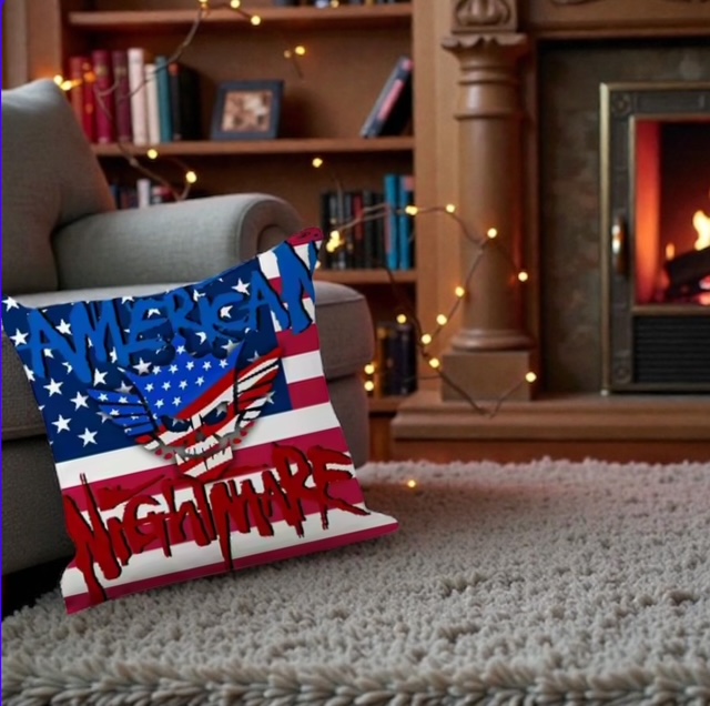American Nightmare Throw Pillow
