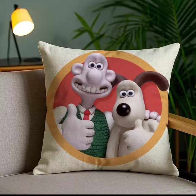 Wallace & Gromit Thumbs Up Decorative Throw Pillow