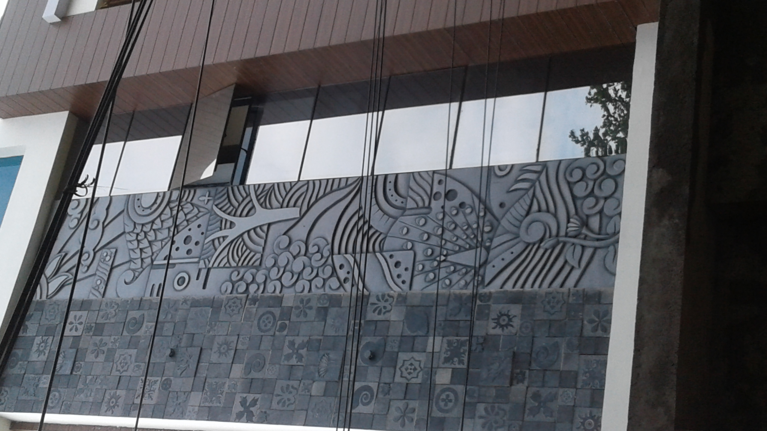 Abstract Wall Art Installation