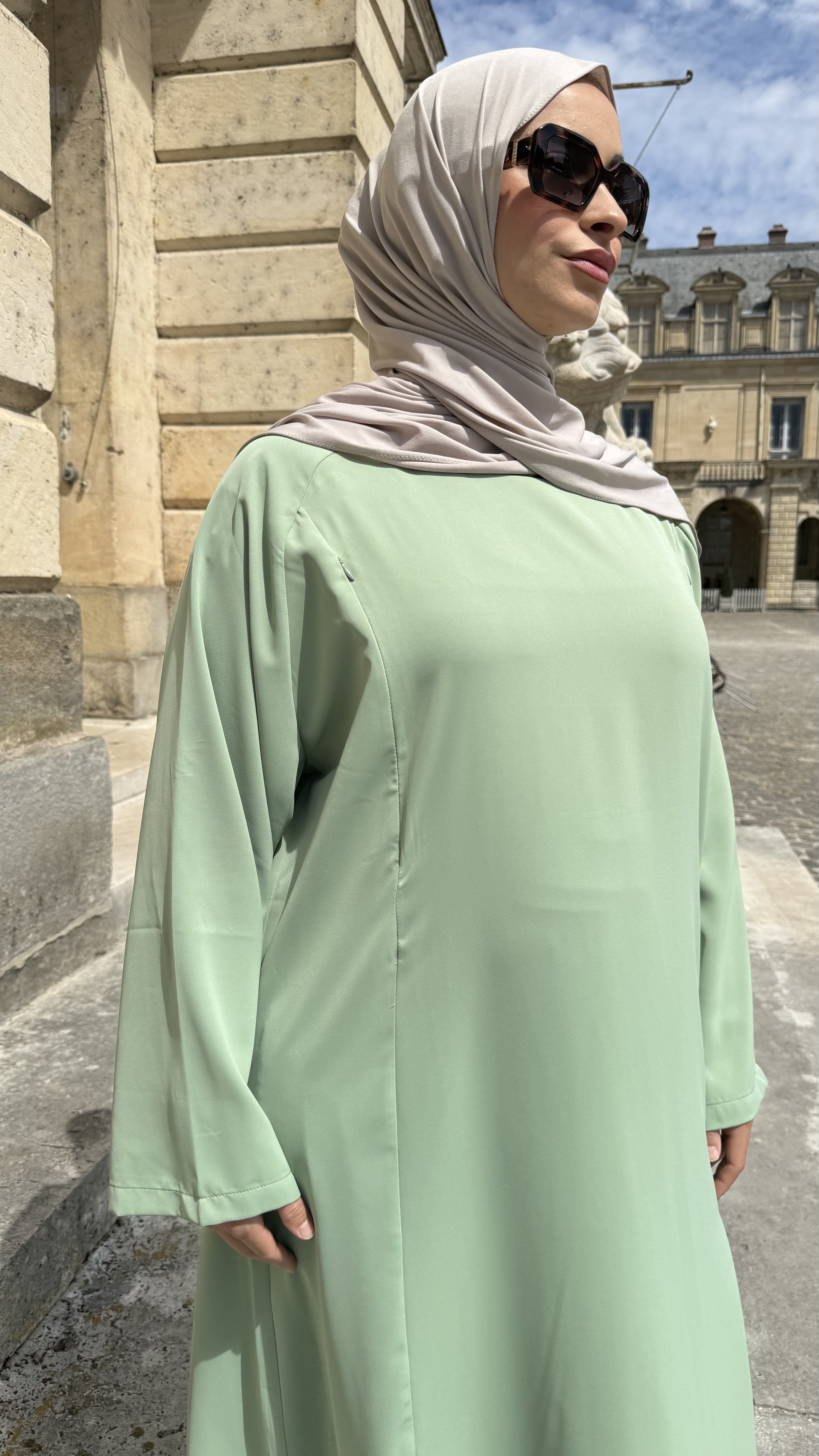 ABAYA D'ALLAITEMENT MENTHE VERTE