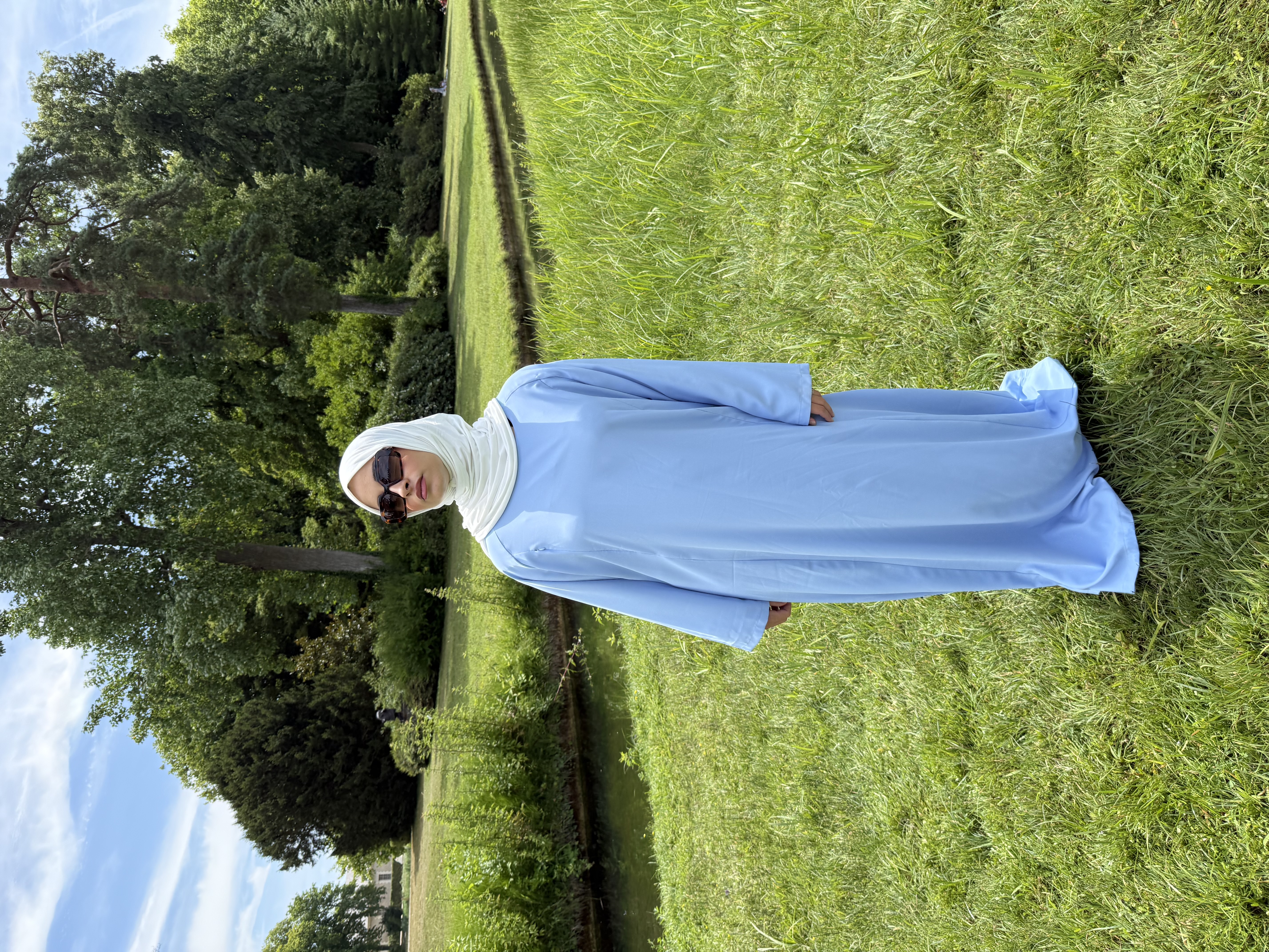 ABAYA D'ALLAITEMENT BLEU CIEL