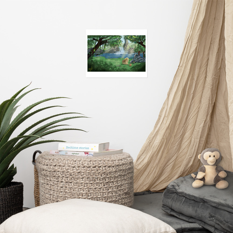 Lions in Zion Premium Luster Photo Paper Poster
