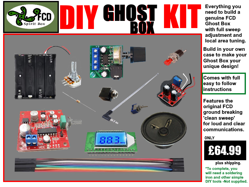 DIY Ghost Box Kit with Reverb and Adjustable Sweep Rate