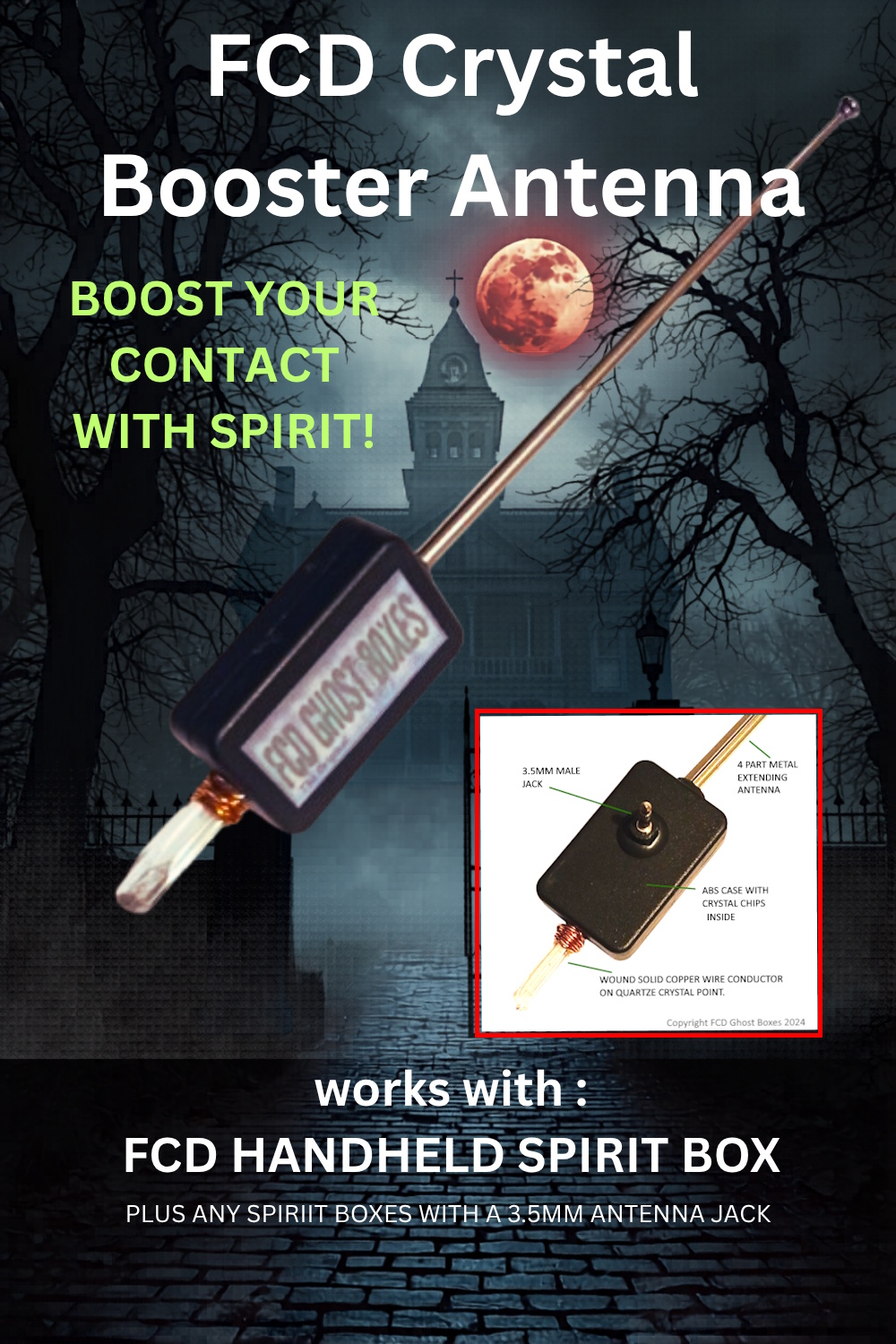 FCD Crystal Booster Spirit Contact Antenna