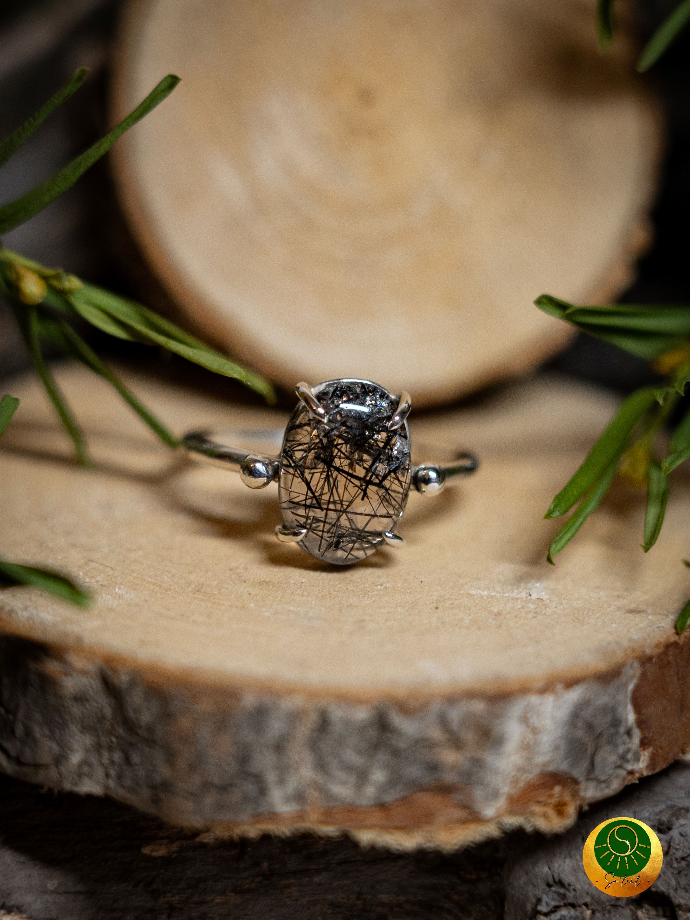 Bague Quartz rutile