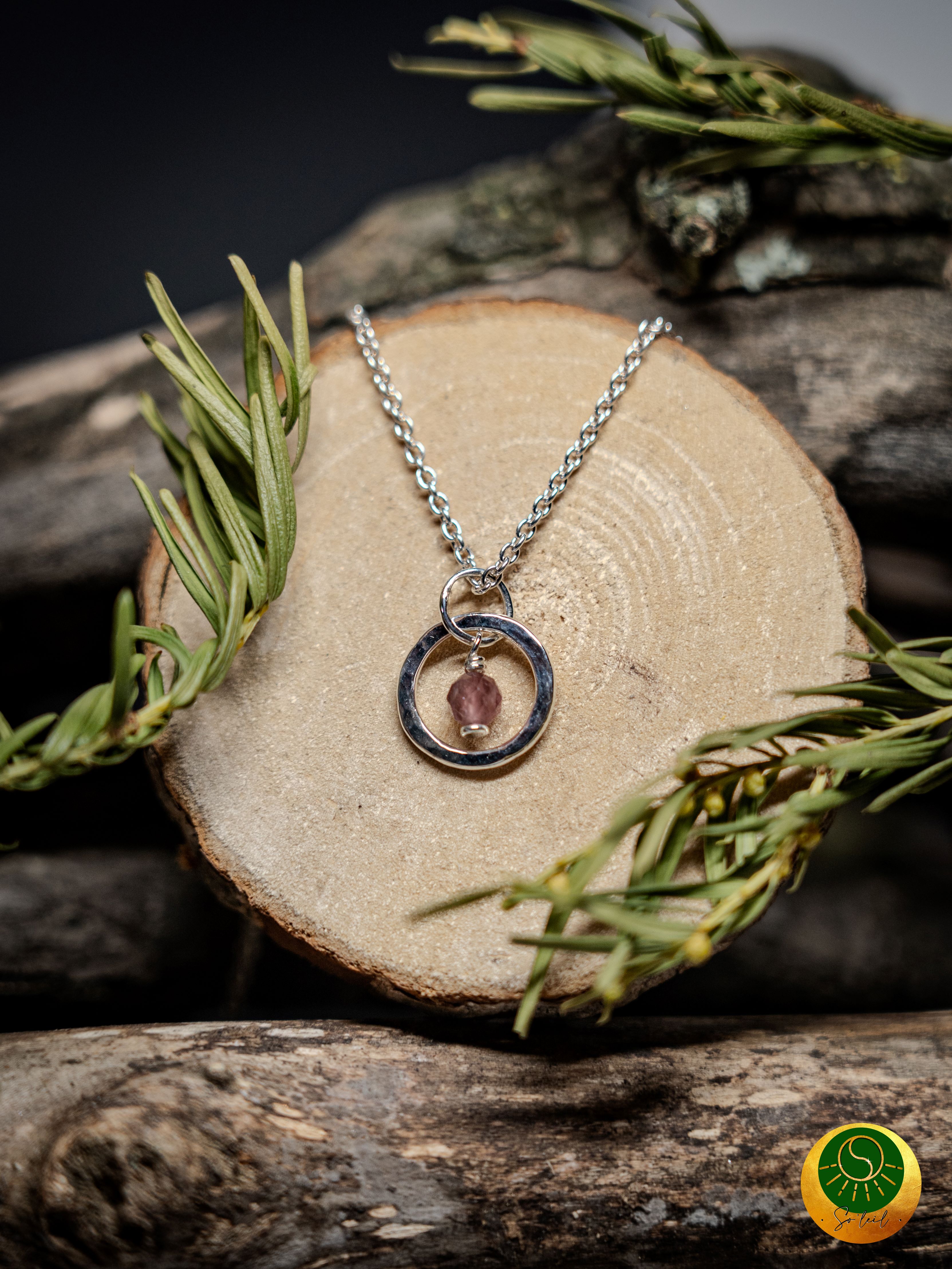 Collier Martelé Tourmaline