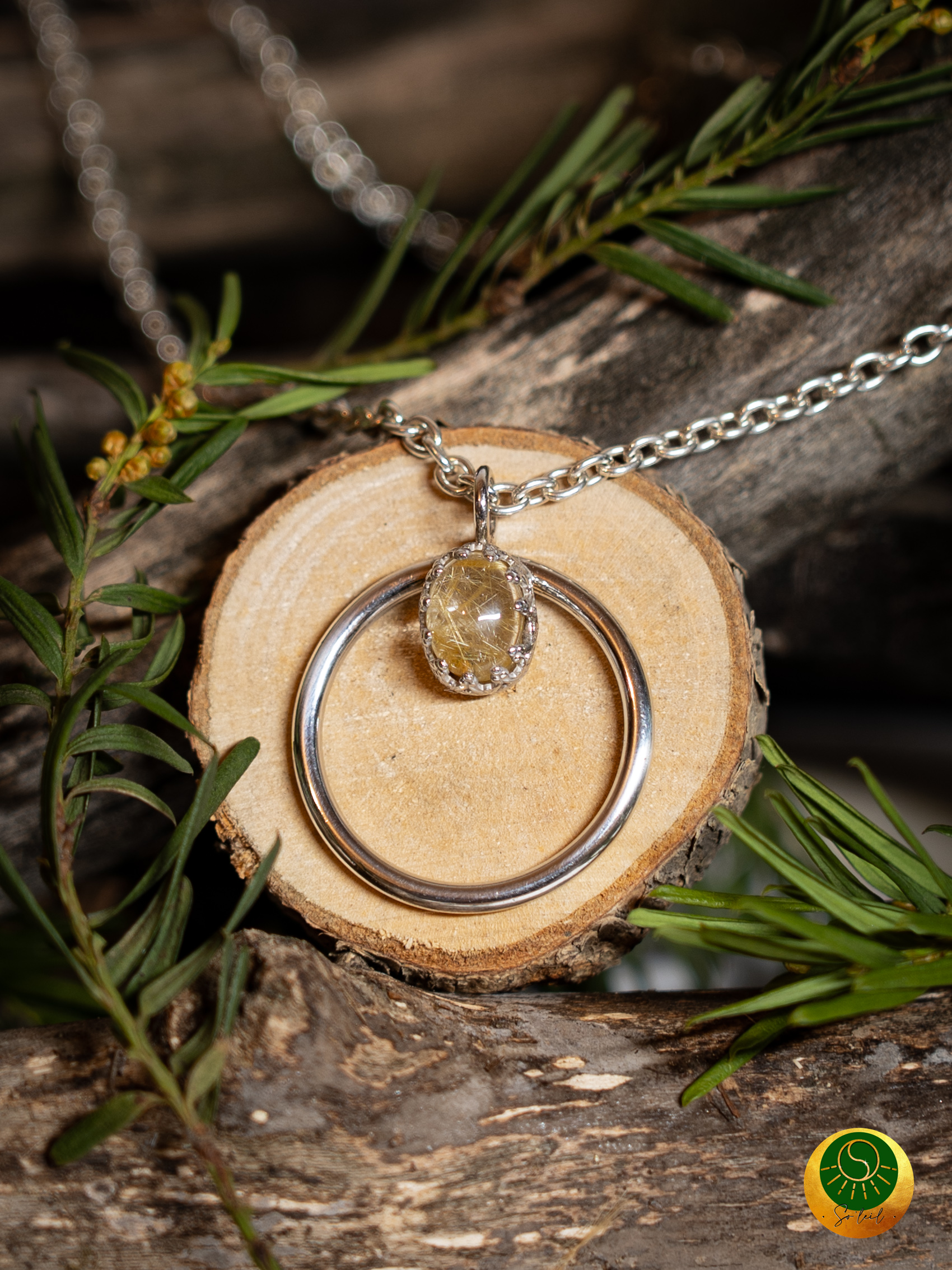 Collier Quartz rutile 