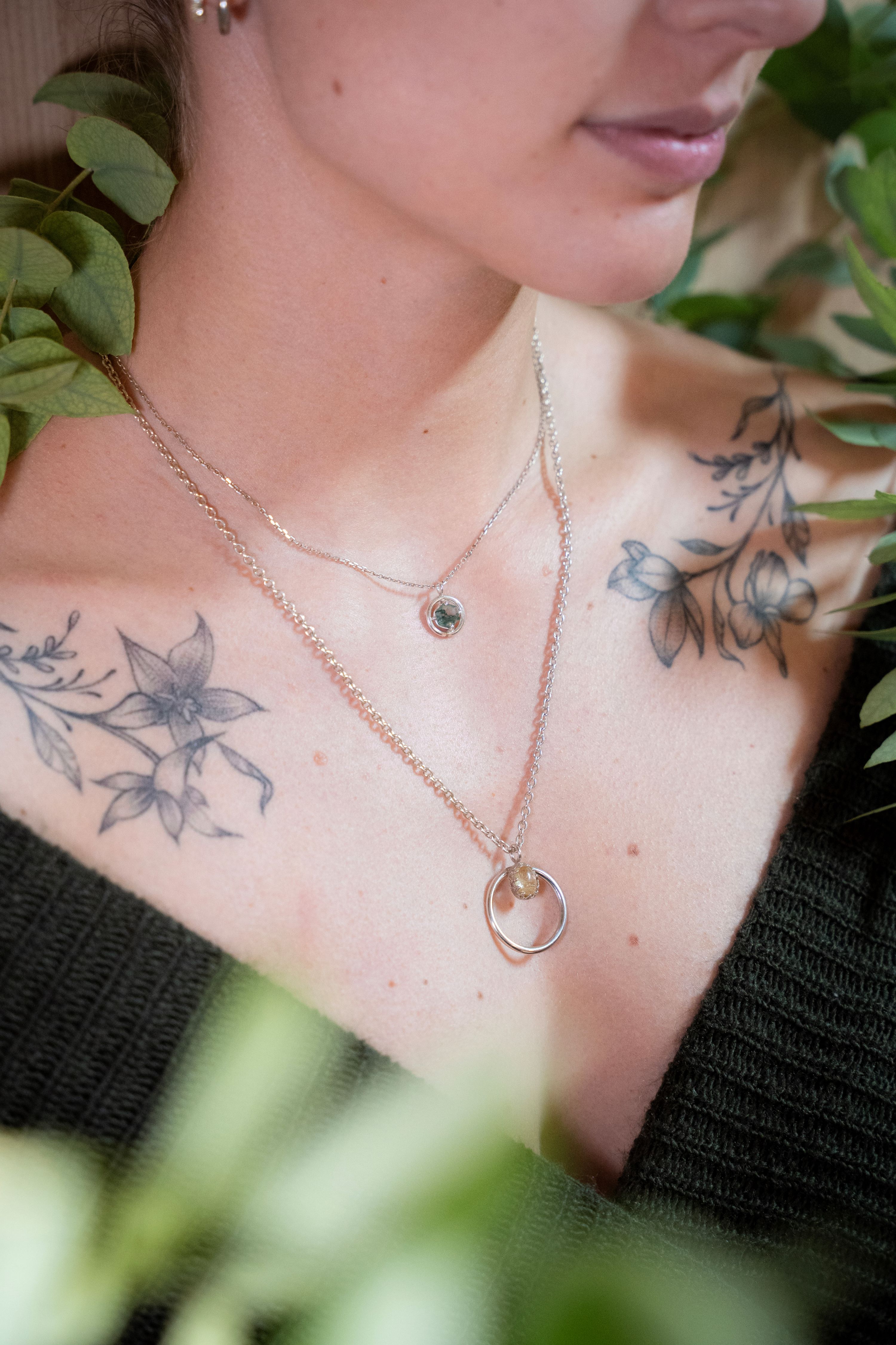 Collier Quartz rutile 