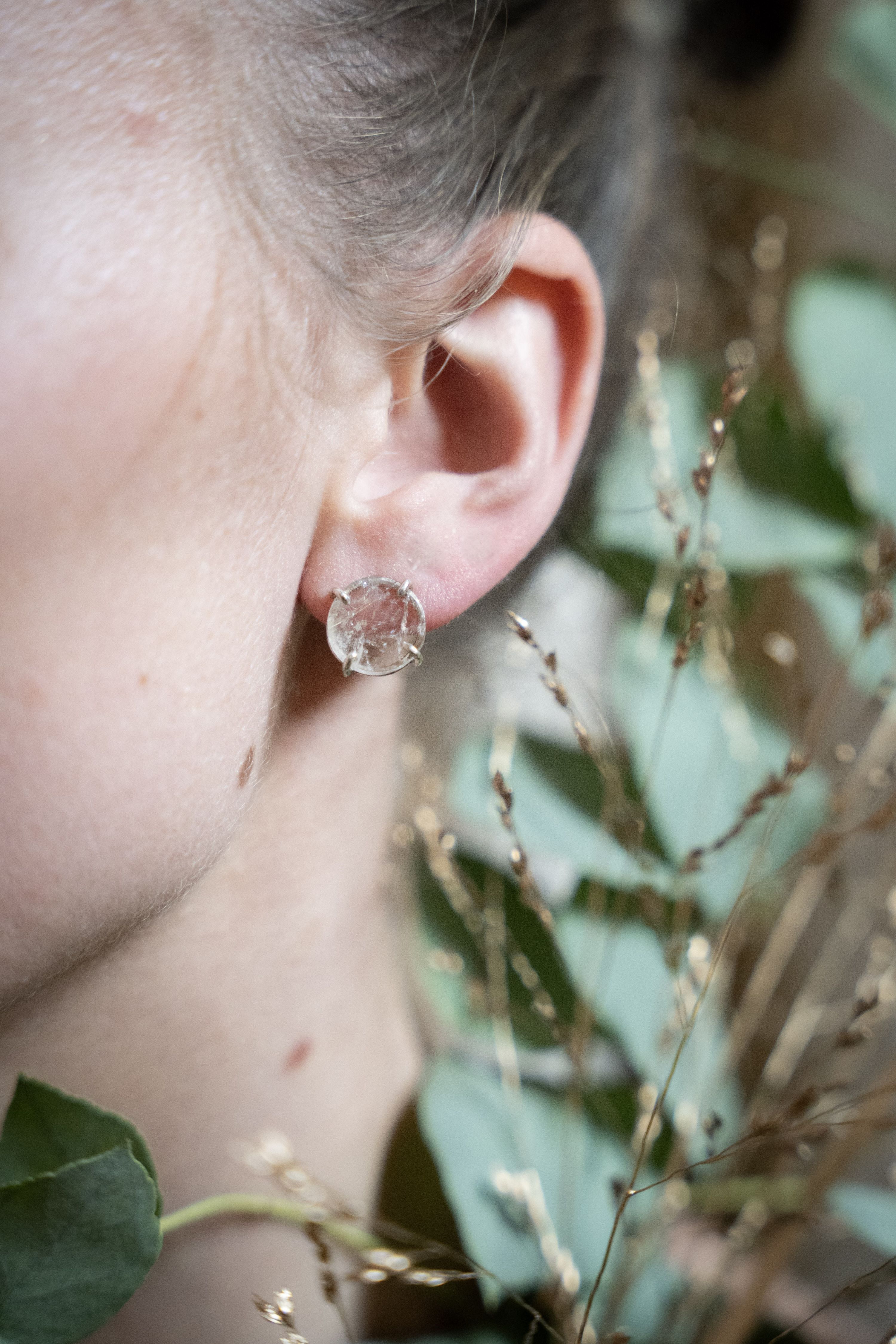 Boucles d'oreilles Quartz rutile
