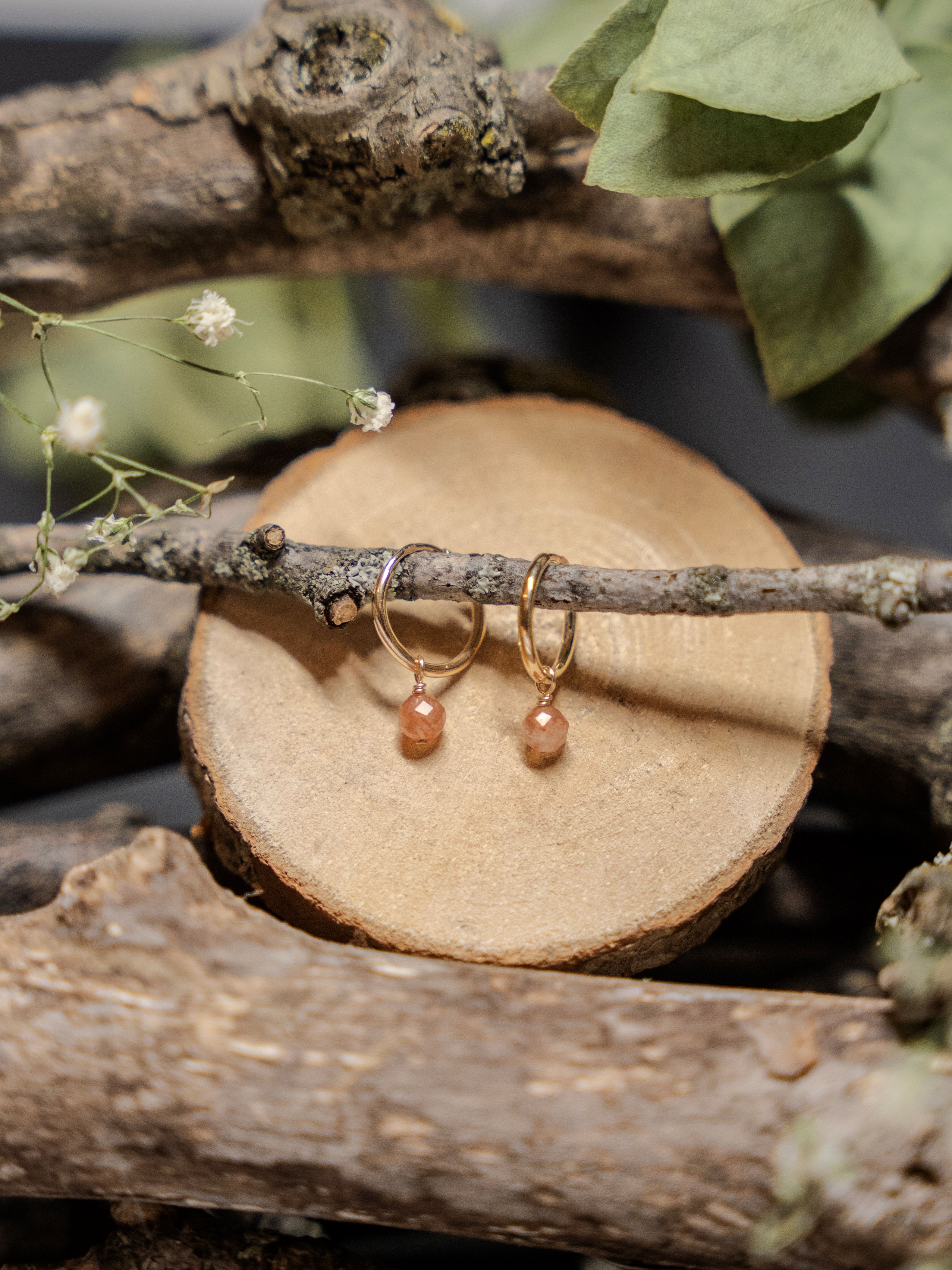 Boucles d'oreilles planète