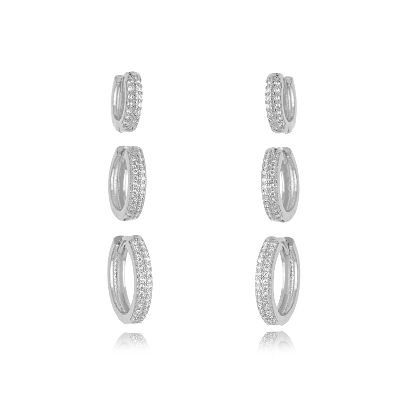 Brincos Trio Zafira Fadiy