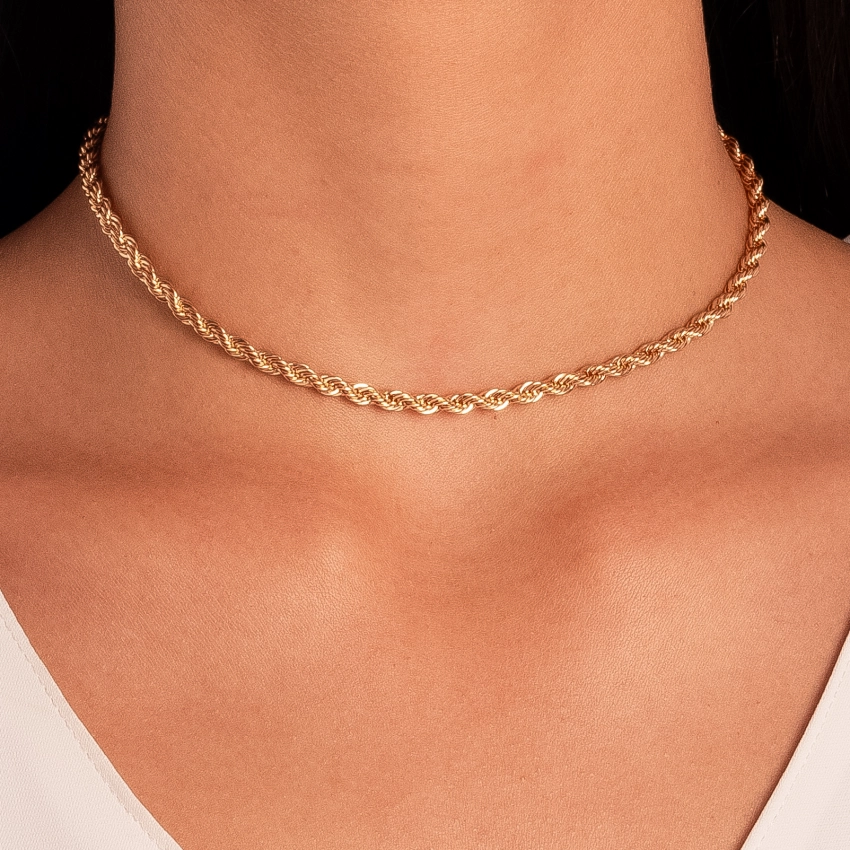 Choker Maryan Dhahab  e Brinco Thulathia Salisat 