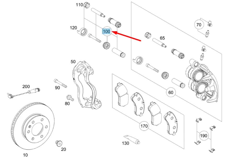 Kit de Reparación de Caliper Mb Sprinter 315/515  2020 - 2023