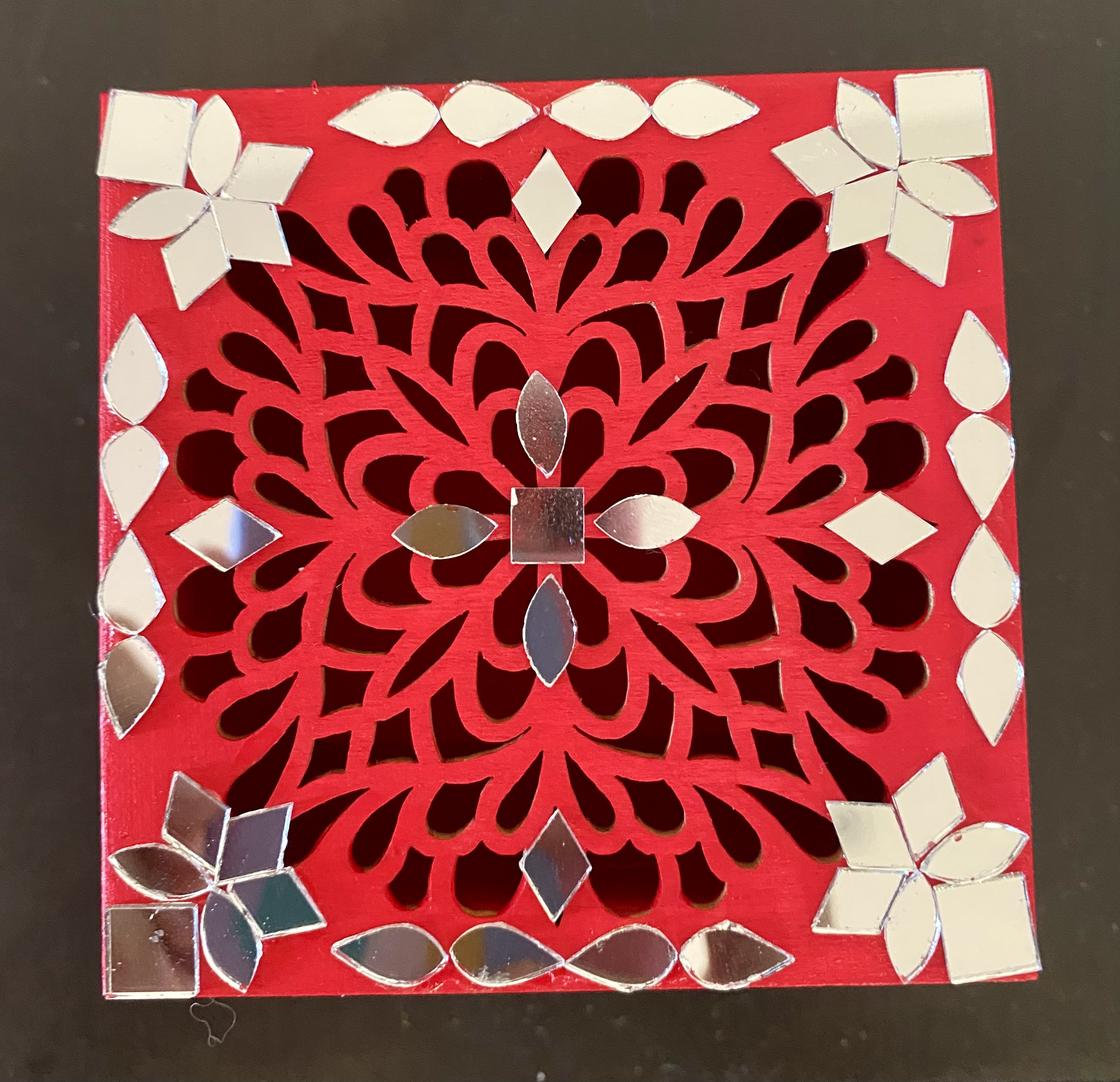 Wooden - Decorative Jewellery Box - Small