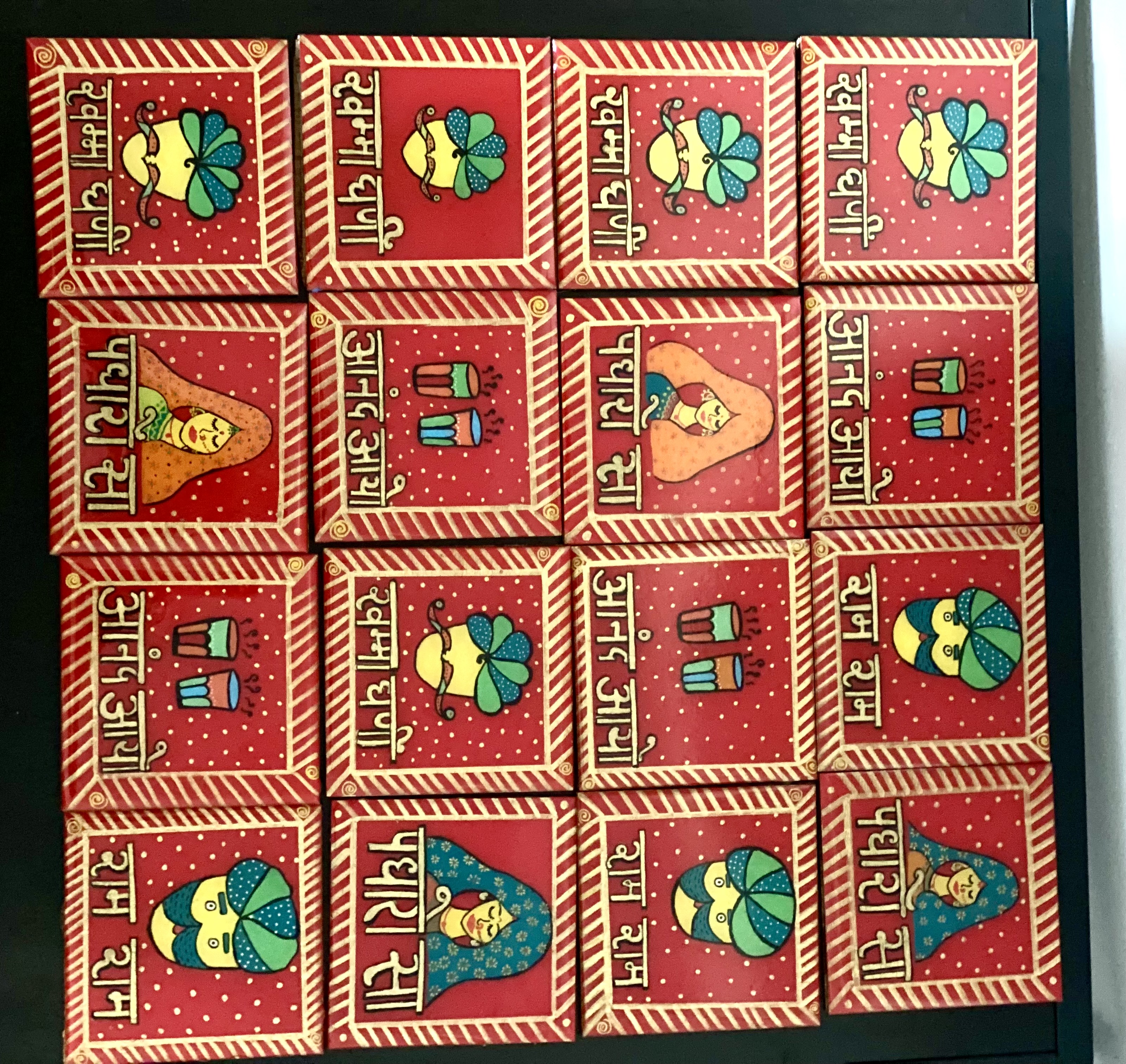 Resin - Indian King Serving Tray & Coasters set