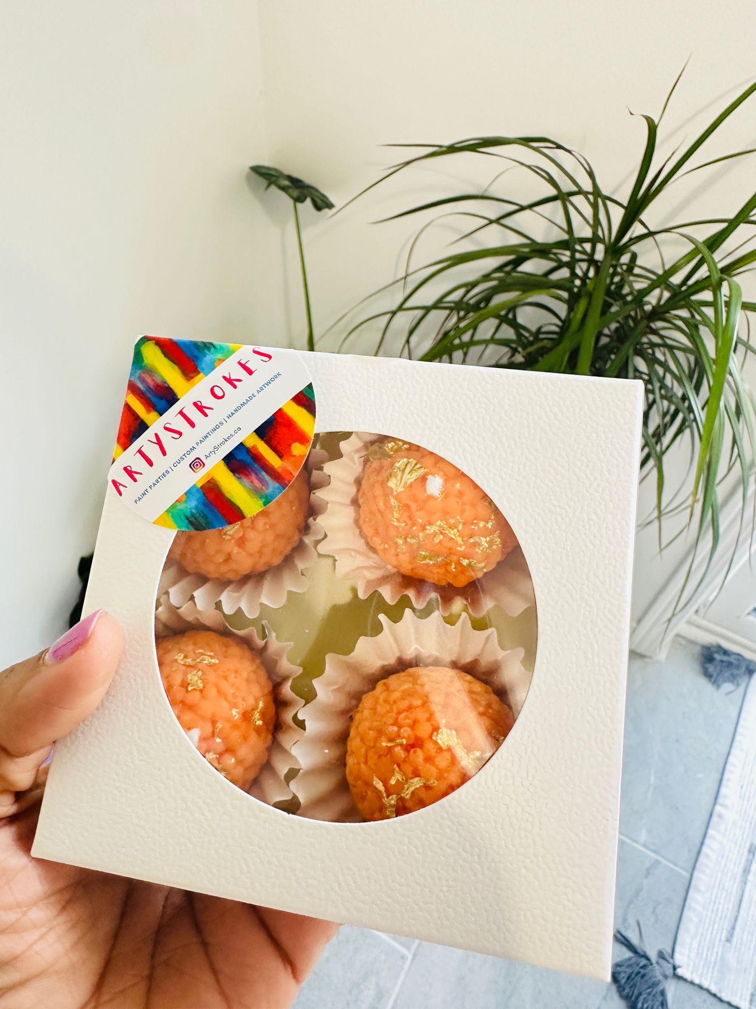 Indian Laddoo Candles - Set of 4