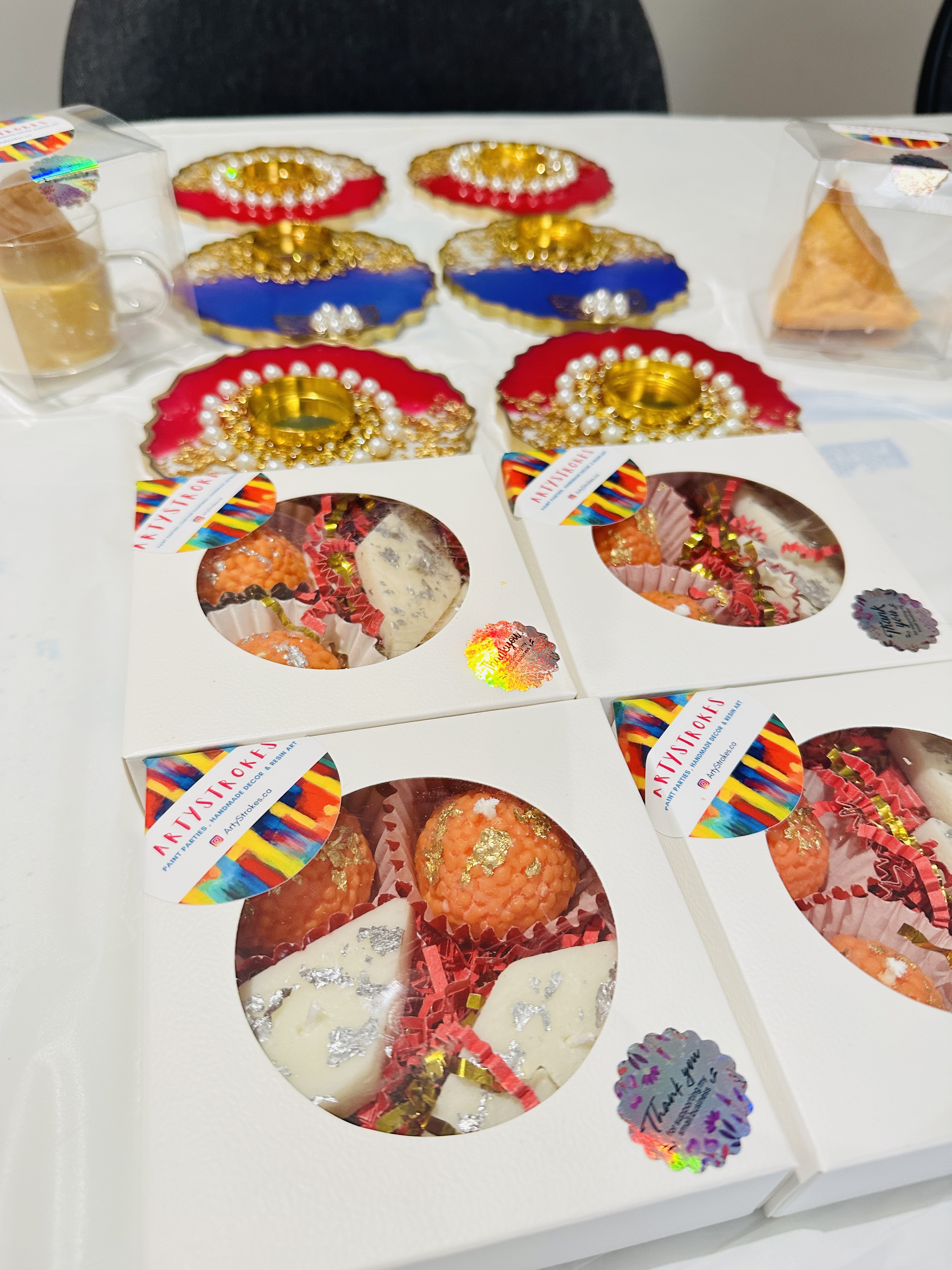 Assorted Indian Sweet (Mithai) candles - Small