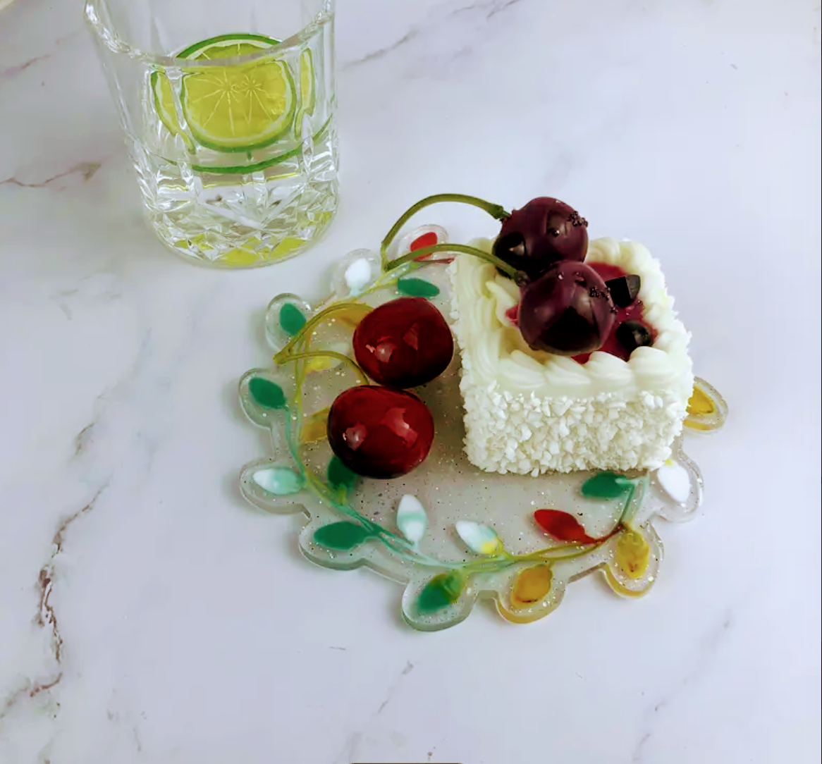 Resin - Wreath Coaster - Set of 2