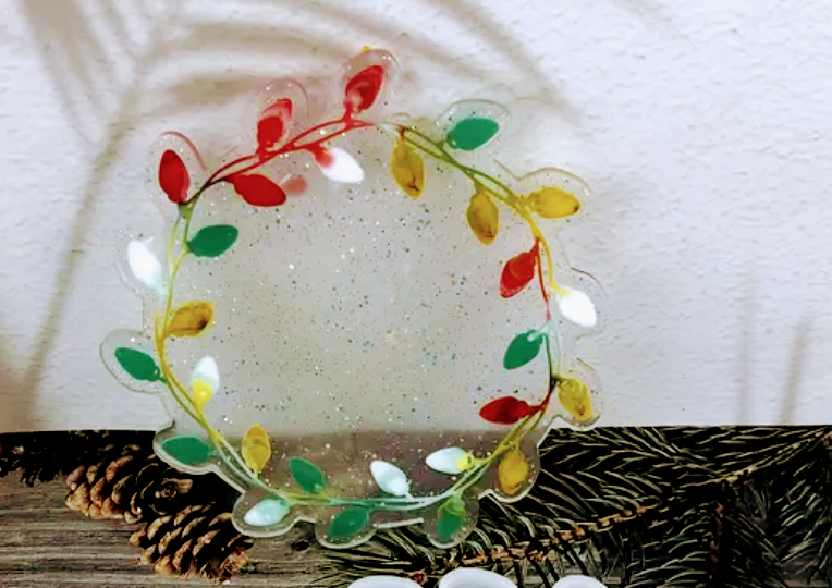 Resin - Wreath Coaster - Set of 2
